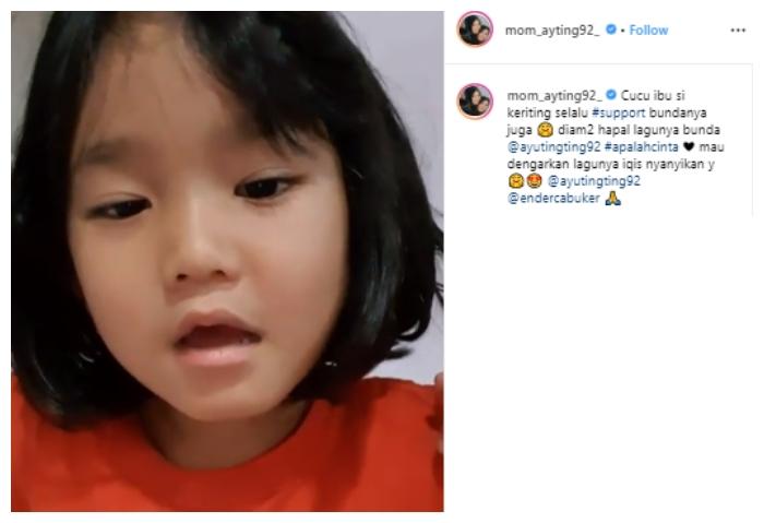 Bilqis Khumairah Razak. (Instagram/@mom_ayting92_)