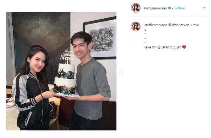 Steffi Zamora dan Steven Alvero. (Instagram/@steffizamora)