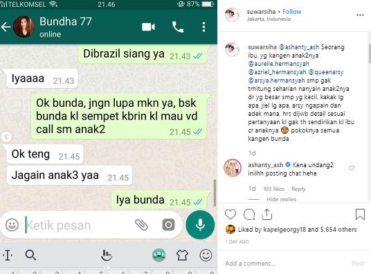 Ashanty. (Instagram/@suwarsiha)