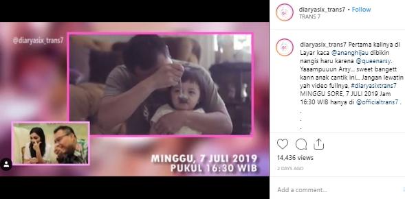 Arsy Hermansyah. (Instagram/@diaryasix_trans7)