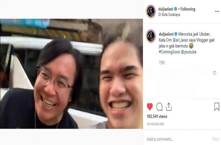 Ari Lasso dan Dul Jaelani (Instagram @duljaelani)