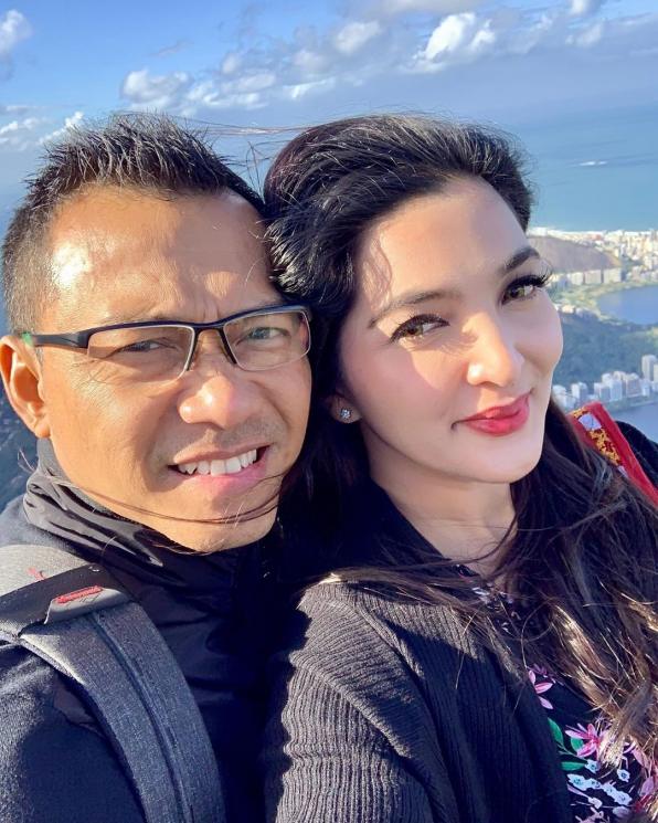 Anang Hermansyah dan Ashanty bulan madu di Brazil. (Instagram/@ashanty_ash)
