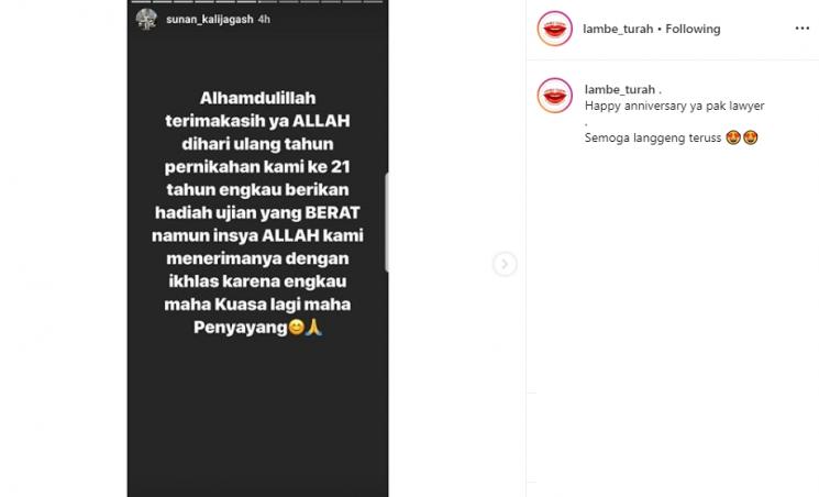 Unggahan Sunan Kalijaga (Instagram/@lambe_turah)