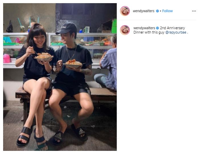 Reza Arap dan Wendy Walters. (Instagram/@rapyourbae)