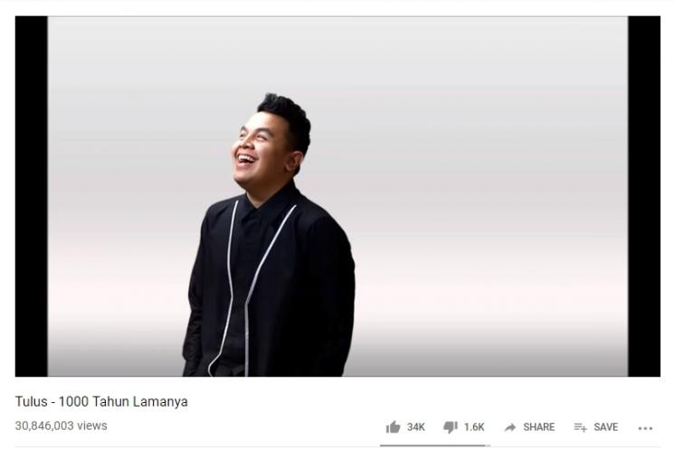 1000 Tahun Lamanya. (Youtube/musiktulus)
