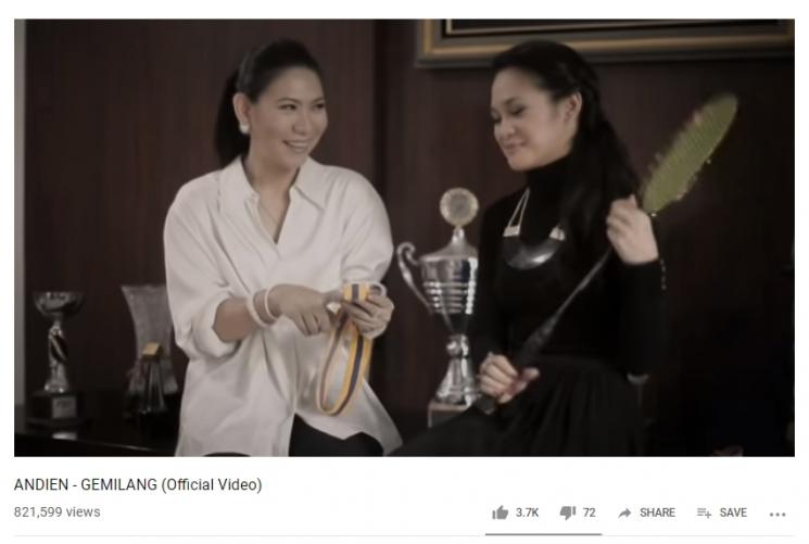Gemilang. (Youtube/Andien Aisyah)