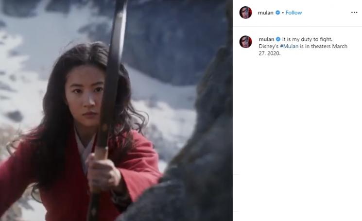 Trailer film Mulan Live Action (Instagram/@mulan)
