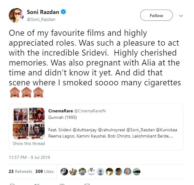 Cuitan Ibu Alia Bhatt, Soni Razdan (Instagram/@aliaabhatt)