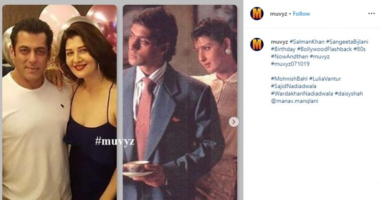 Salman Khan dan mantannya, Sangeeta Bijlani (Instagram/@muvyz)