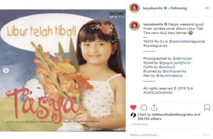 Tasya Kamila waktu kecil (Instagram @tasyakamila)