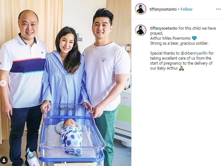 Momen kelahiran Chef Arnold (Instagram/@tiffanysoetanto)