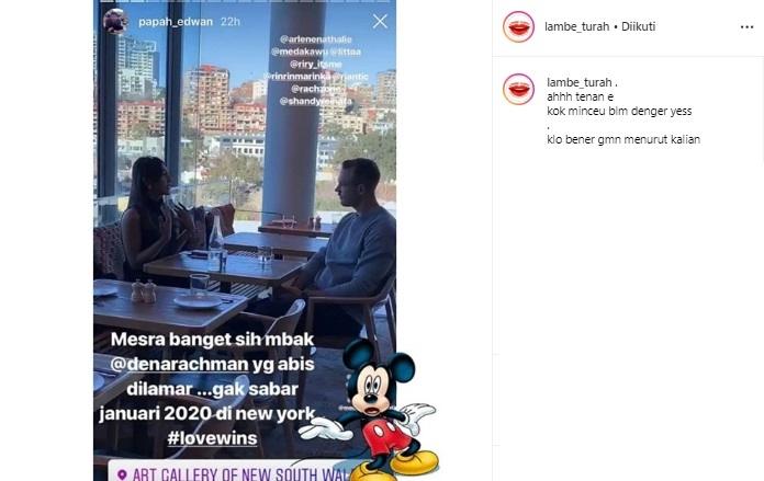 Dena Rachman. (Instagram/@Lambe_turah)