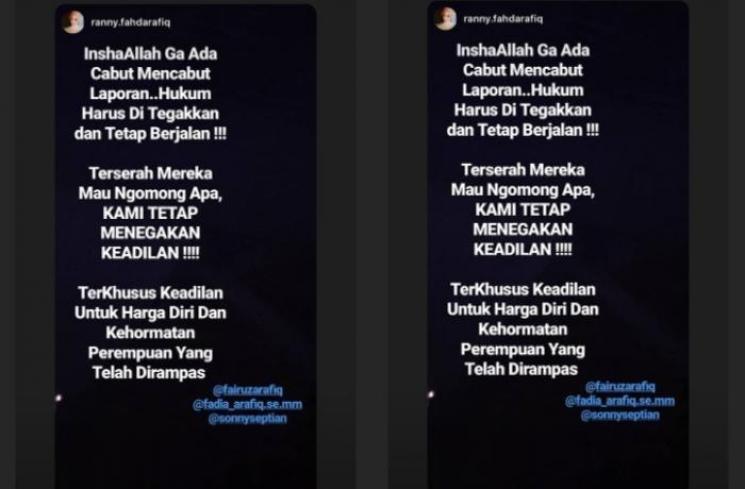 Unggahan kakak Fairuz A Rafiq (Instagram @fairuzarafiq)