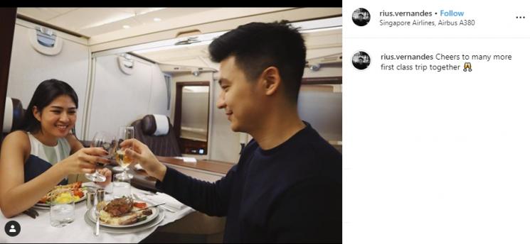 Rius Vernandes dan Elwiana Monica (Instagram/@rius.vernandes)