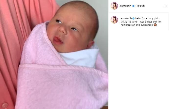 Bayi Aura Kasih. (Instagram/@aurakasih)