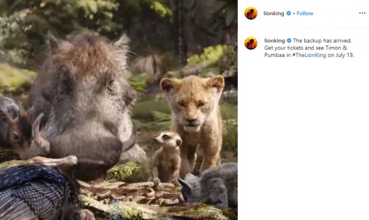 The Lion King (Instagram/@thelionking)