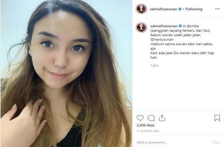 Salmafina Sunan (Instagram @salmafinasunan)