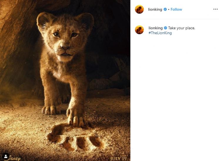 The Lion King (Instagram/@thelionking)