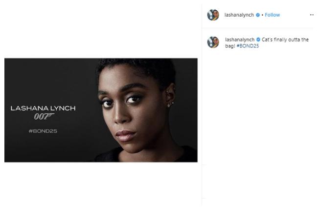Lashana Lynch. (Instagram/@lashanalynch)