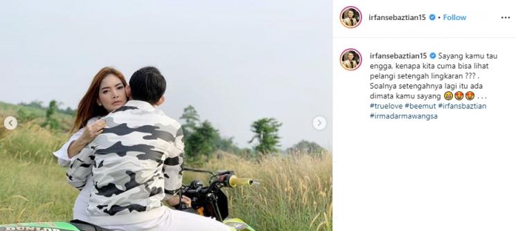 Irma Darmawangsa dan Irfan Sbaztian (Instagram/@irfansebaztian15)
