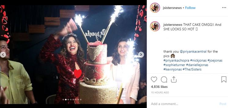 Ultah Priyanka Chopra (Instagram/@jsistersnews)