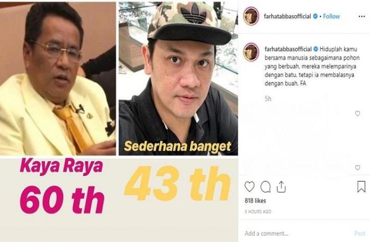 Hotman Paris dan Farhat Abbas (Instagram @farhatabbasofficial)