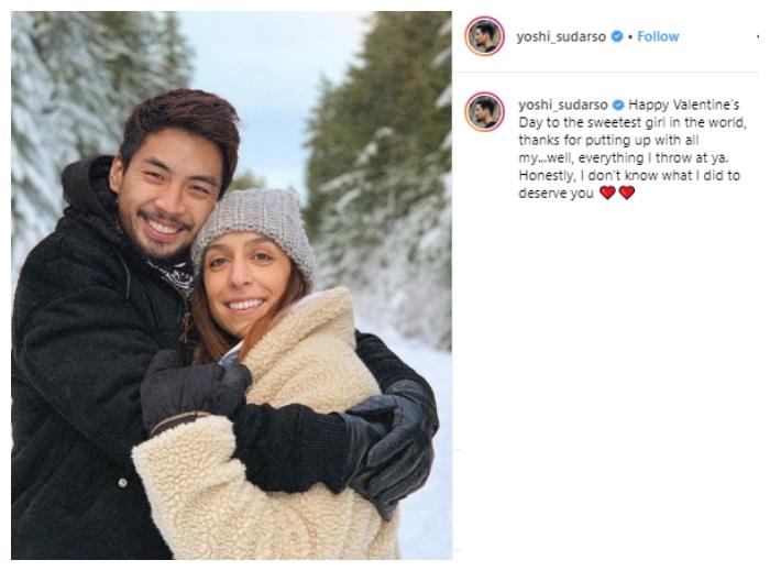 Yoshi Sudarso dan Istri. (Instagram/@yoshi_sudarso)