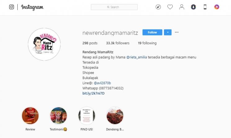 Rendang Mamaritz. (Instagram/@newrendangmamaritz)