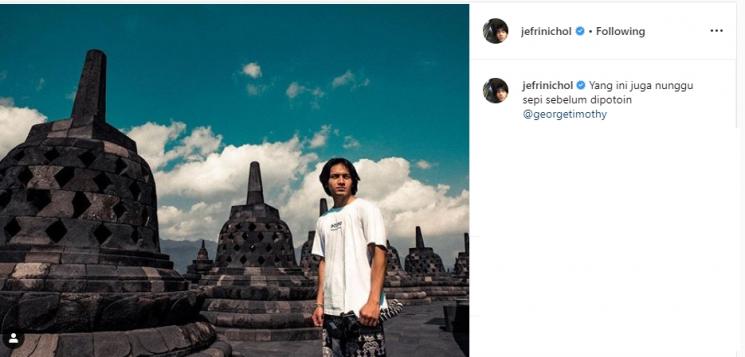 Jefri Nichol eksplorasi alam liar (Instagram/@jefrinichol)