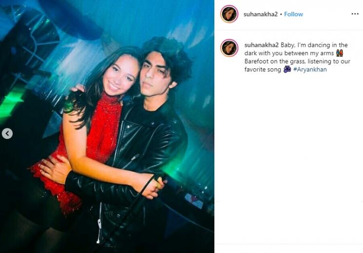 Aryan Khan berdansa dengan gadis misterius (Instagram/@suhanakha2)