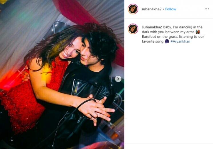 Aryan Khan berdansa dengan gadis misterius (Instagram/@suhanakha2)
