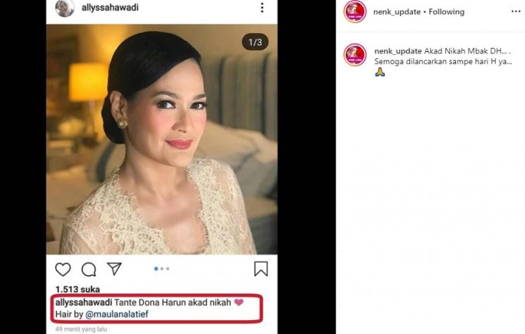 Donna Harun (Instagram/@nenk_update)