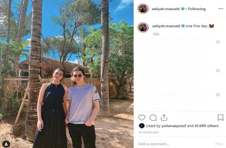 Aaliyah Massaid dan Dul Jaelani (Instagram @aaliyah.massaid)