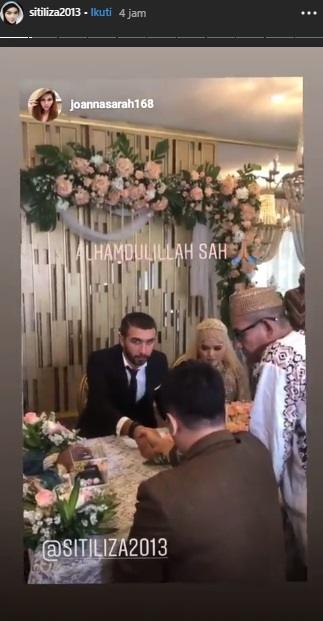 Momen pernikahan Siti Liza, kembaran Siti Nurhaliza. (Instagram/@sitiliza2013)