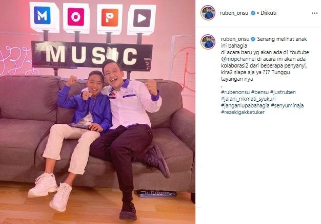 Kedekatan Ruben Onsu dan Betrand Peto. (Instagram/@ruben_onsu)