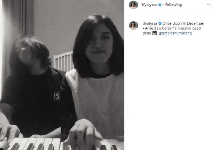 Ify Alyssa dan Gerald Situmorang. (Instagram/@ifyalyssa)