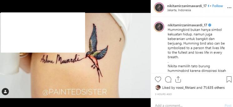 Tato Nikita Mirzani (Instagram/@nikitamirzanimawardi_17)