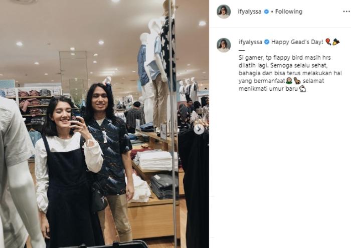 Ify Alyssa dan Gerald Situmorang. (Instagram/@ifyalyssa)