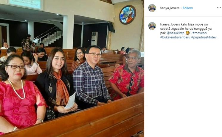 Ahok dan Puput Nastiti Devi (Instagram/@hanya_lovers)