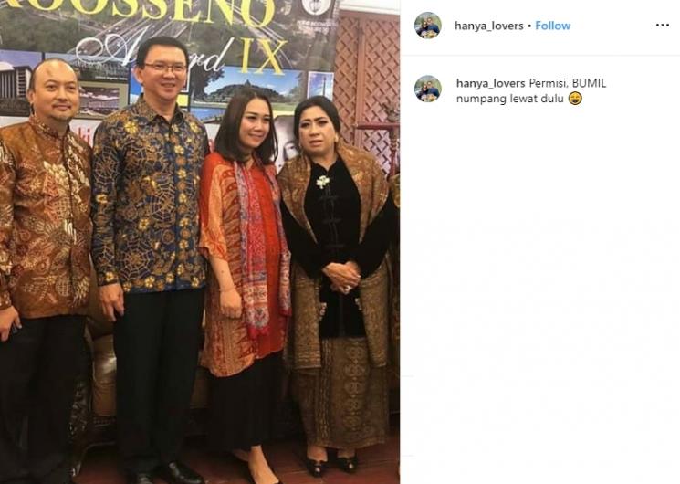 Ahok dan Puput Nastiti Devi (Instagram/@hanya_lovers)