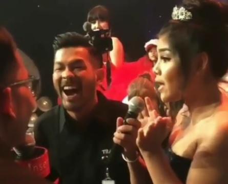 Meldi di acara ultah Insert. [capture Instagram]