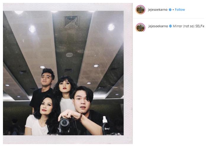 Ricky Harun, Herfiza, Donna Harun dan Jeje Soekarno. (Instagram/@jejesoekarno)