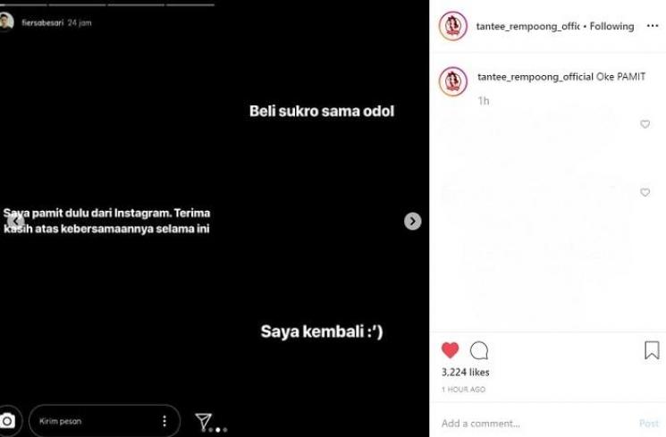 Fiersa Besari (Instagram @tantee_rempoong_official)