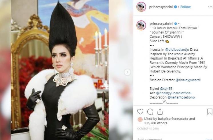 Syahrini. (Instagram/@princessyahrini)