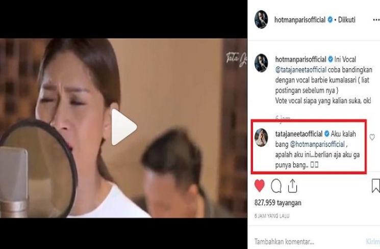 Tata Janeeta (Instagram @hotmanparisofficial)