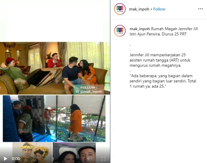 Ajun Perwira dan Jennifer Jill Supit (Instagram/@mak_inpoh)