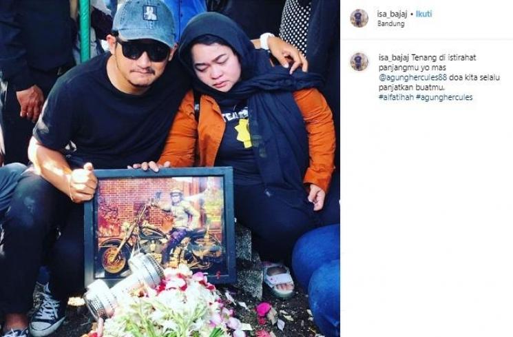 Pemakaman Agung Hercules. (Instagram/@isa_bajaj)