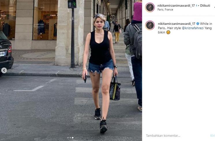 Nikita Mirzani di Paris (Instagram/@nikitamirzanimawardi_17)