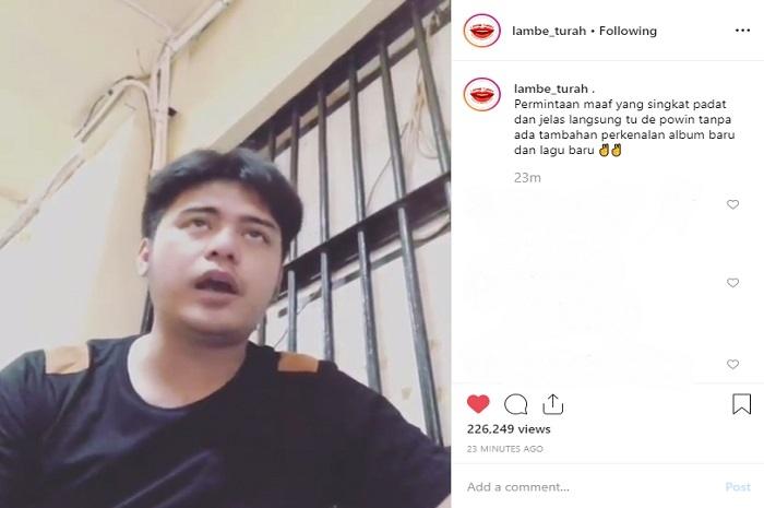 Galih Ginanjar meminta maaf dengan mengungkit masa lalu (Instagram @lambe_turah)