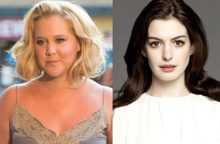 Amy Schumer dan Anne Hathaway. (Instagram/@amyschumer, Instagram/bilgute)